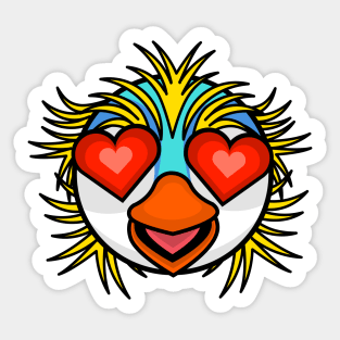 Lovestruck Super Penguin Sticker